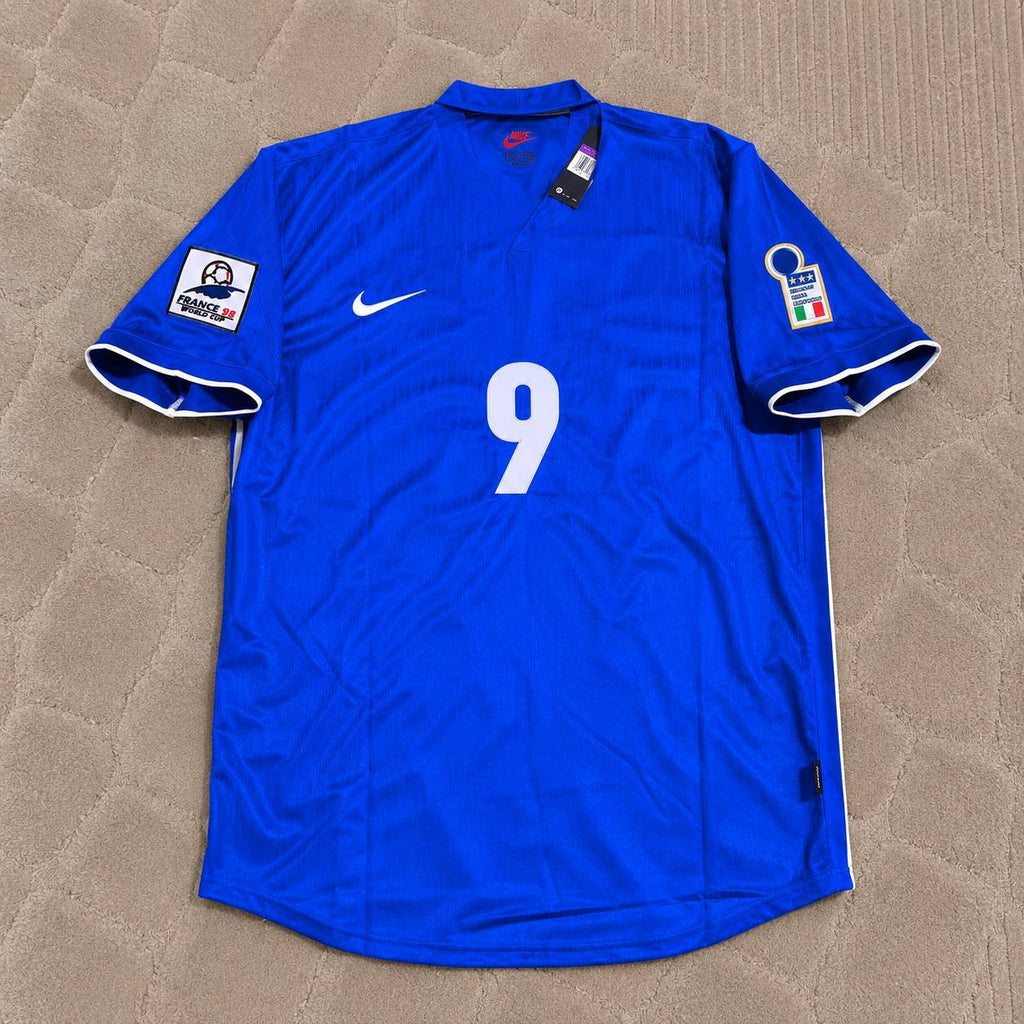Mario Balotelli Italy Home Blue Retro Football Jersey