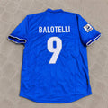 Mario Balotelli Italy Home Blue Retro Football Jersey