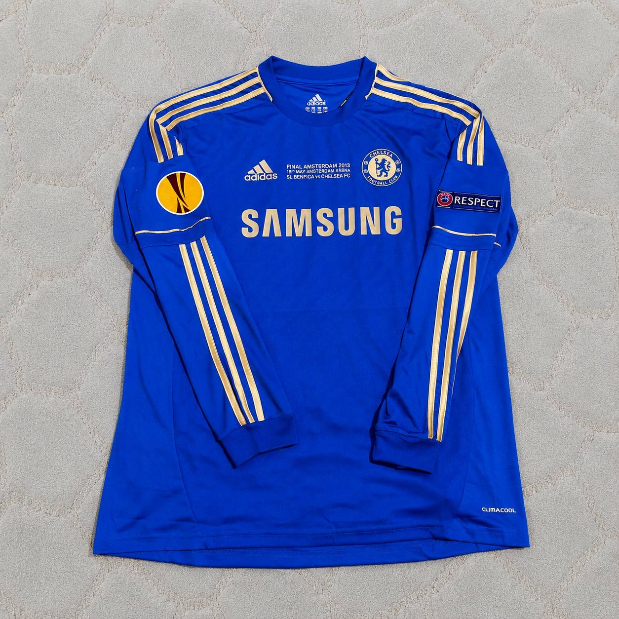 Fernando Torres 9-Chelsea 2013 Europe League Final Amsterdam Blue Retro Football Jersey Soccer Shirt