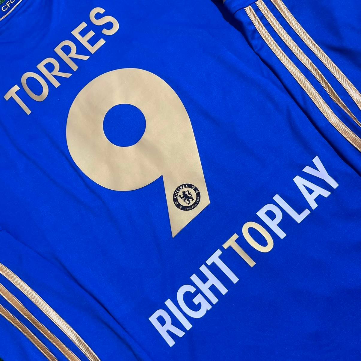 Fernando Torres 9-Chelsea 2013 Europe League Final Amsterdam Blue Retro Football Jersey Soccer Shirt