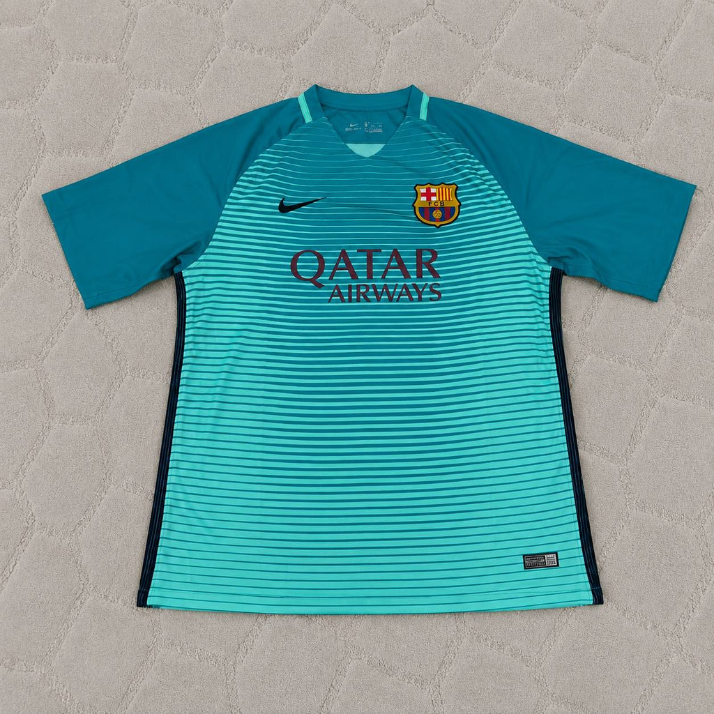 Luis Suárez #9 Barcelona 2016/17 Away Retro Jersey Trikot Maillot Soccer Shirt