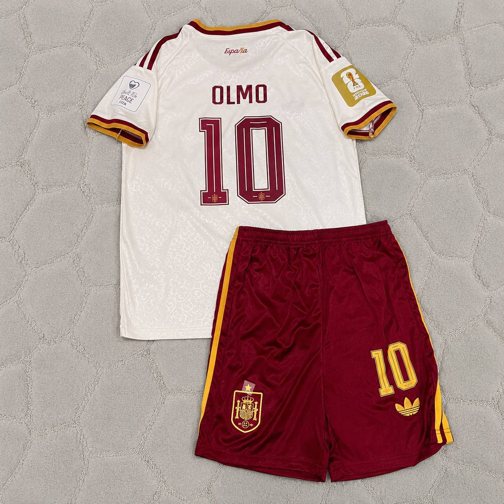 Dani Olmo Spain 2026 World Cup Kids Football Jersey