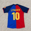 Jari Litmanen – Barcelona 1998/1999 Retro Kit Jersey – | Trikot | Maillot Soccer Shirt