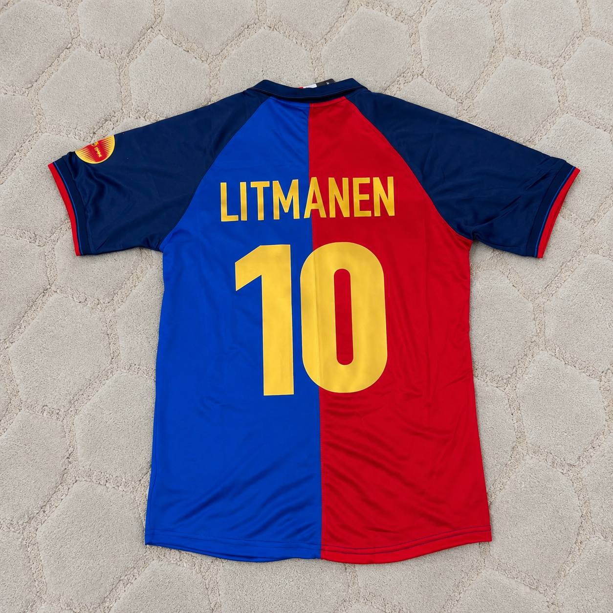Jari Litmanen – Barcelona 1998/1999 Retro Kit Jersey – | Trikot | Maillot Soccer Shirt