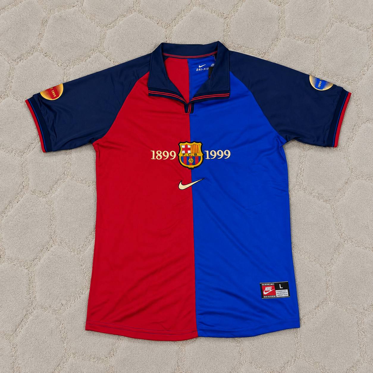 Jari Litmanen – Barcelona 1998/1999 Retro Kit Jersey – | Trikot | Maillot Soccer Shirt