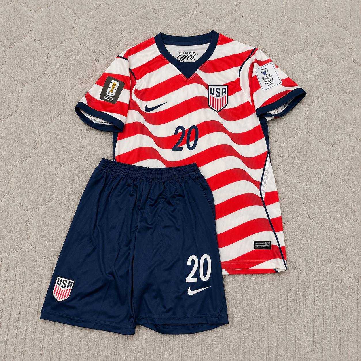 Folarin Balogun 20- USA 2026 World Cup Home Kids Football Jersey