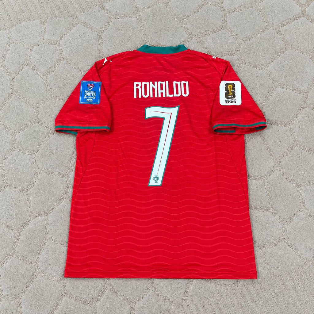 Cristiano Ronaldo Portugal 2026 World Cup Home Red Football Jersey
