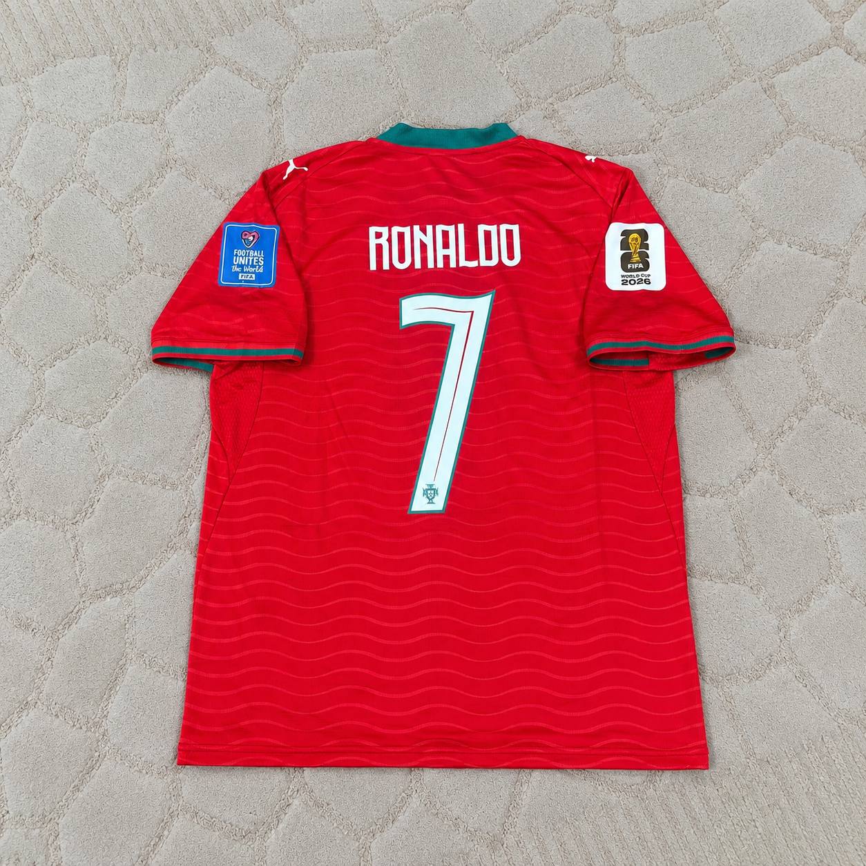 Cristiano Ronaldo Portugal 2026 World Cup Home Red Football Jersey