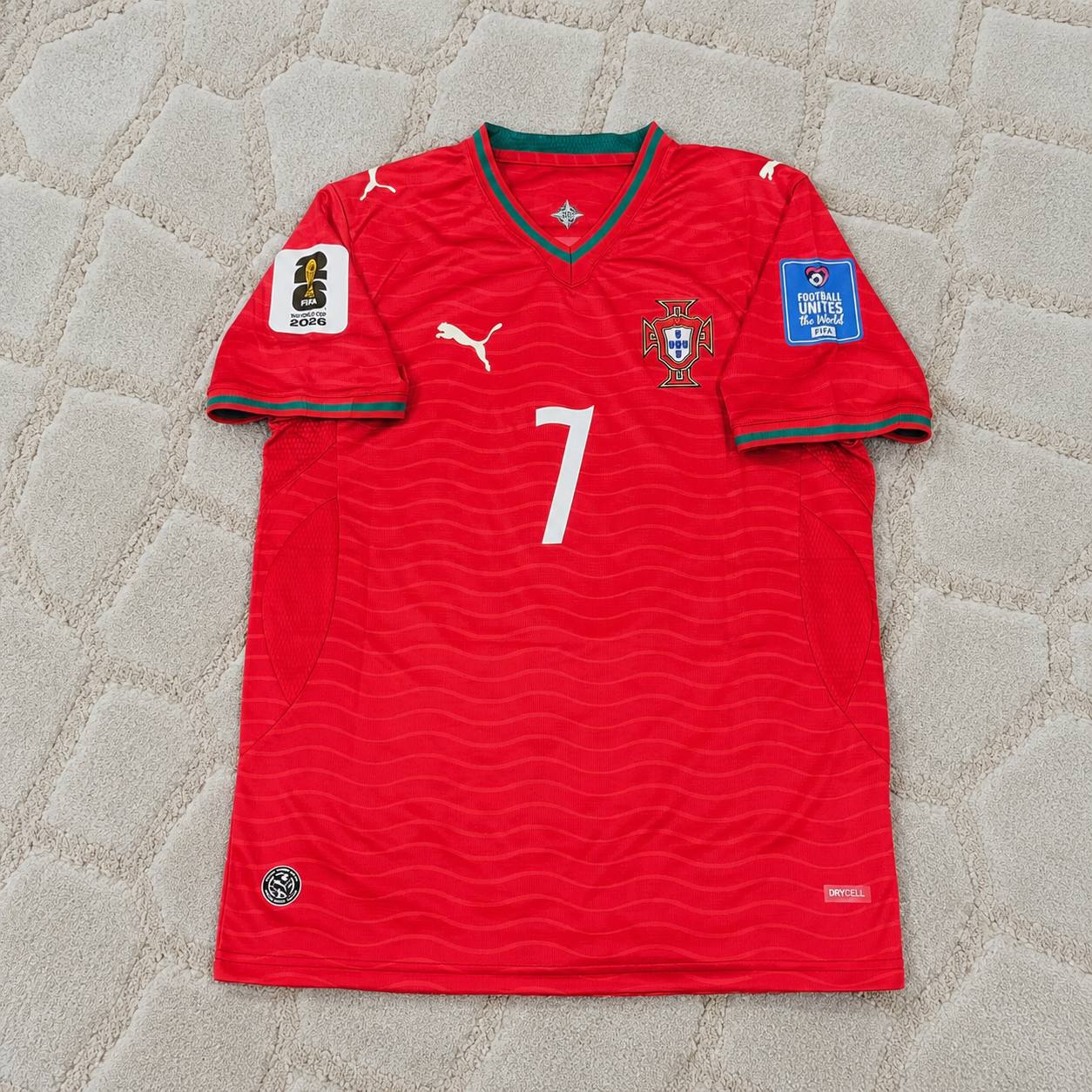 Cristiano Ronaldo Portugal 2026 World Cup Home Red Football Jersey