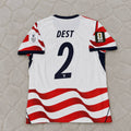 Sergino Dest Usa 2026 World Cup Home Red White Football Jersey
