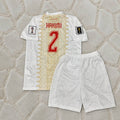 Achraf Hakimi Morocco 2026 World Cup Away White Kids Football Jersey