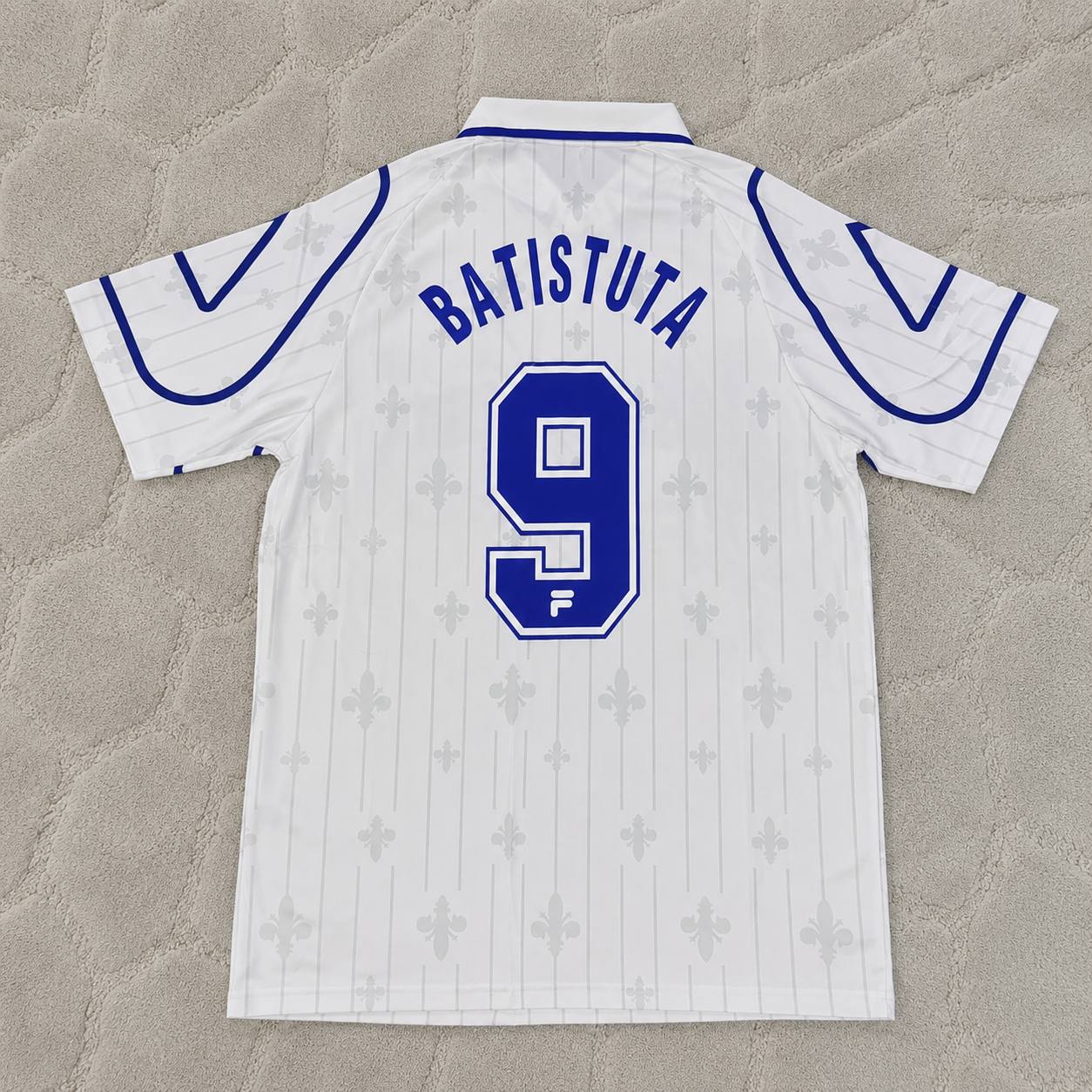 Gabriel Batistuta Fiorentina 1997-1998 White Retro Football Jersey