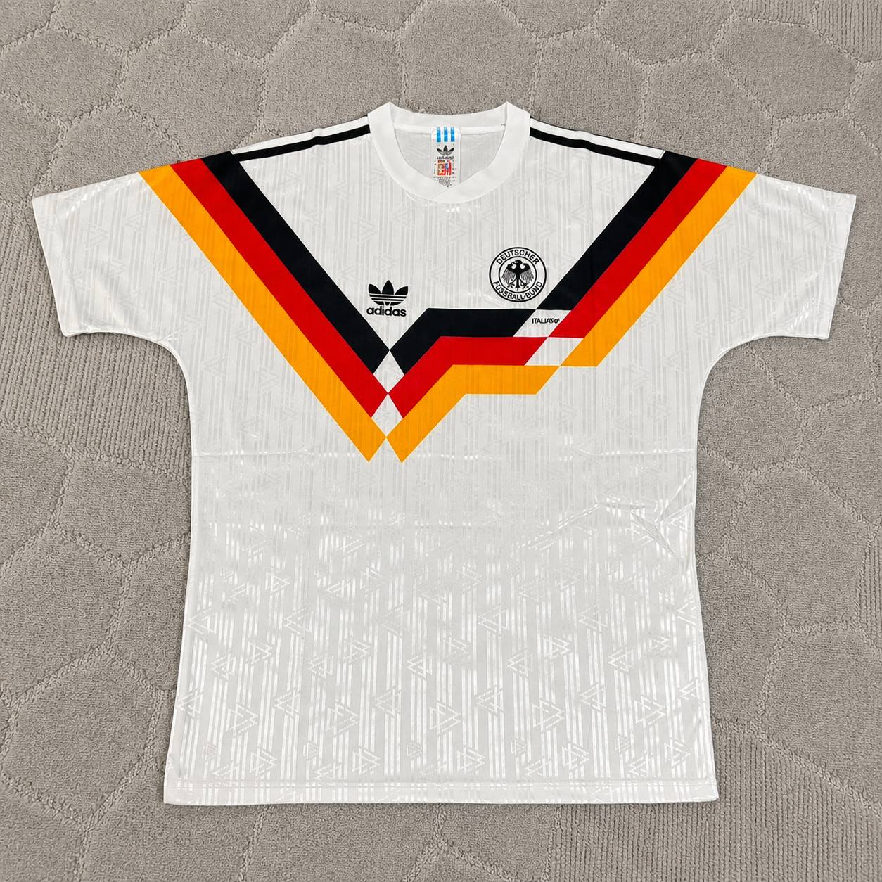Thomas Berthold Germany 1990 World Cup Retro Football Jersey Kit