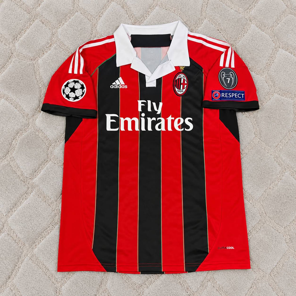 Kevin-Prince Boateng – AC Milan 2012/13 Home Retro Kit Jersey – | Trikot | Maillot Soccer Shirt