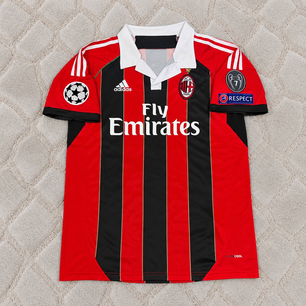 Kevin-Prince Boateng – AC Milan 2012/13 Home Retro Kit Jersey – | Trikot | Maillot Soccer Shirt
