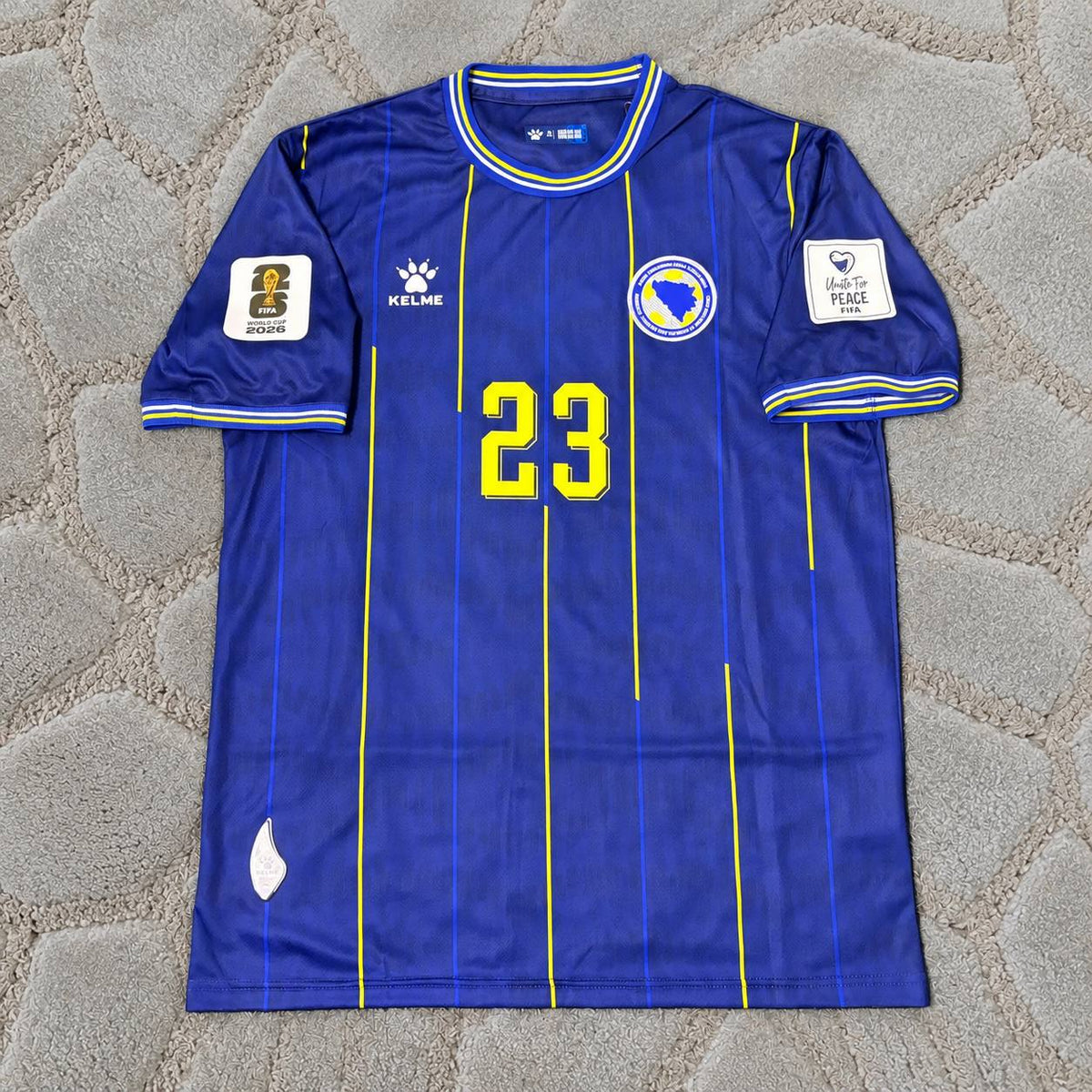 Haris Tabakovic Bosnia and Herzegovina  New Season 2026 World Cup Dark Blue Football Shirt - Jersey Kit - Trikot Maillot