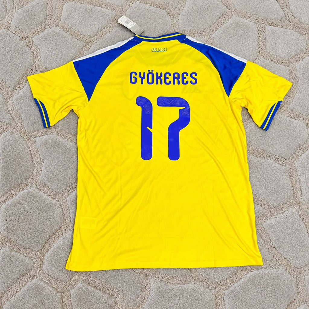Viktor Gyökeres Sweden  New Season 2026 World Cup Football Shirt - Jersey Kit - Trikot Maillot