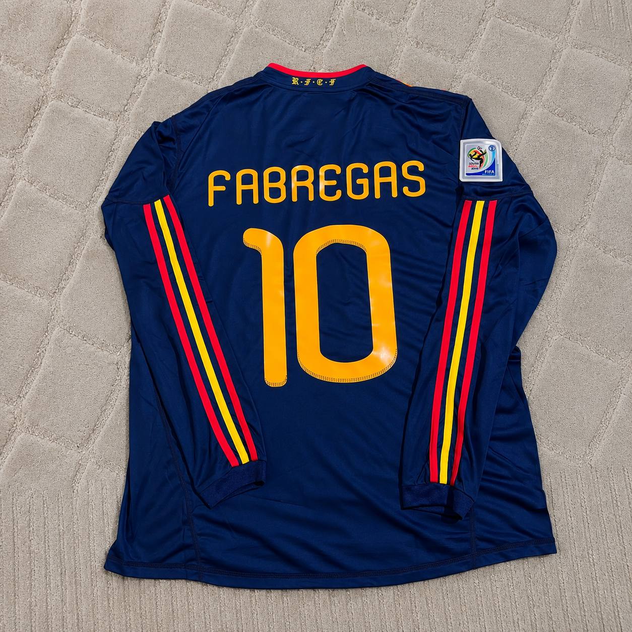 Cesc Fabregas - Spain 2010 World Cup Final Retro Jersey Trikot