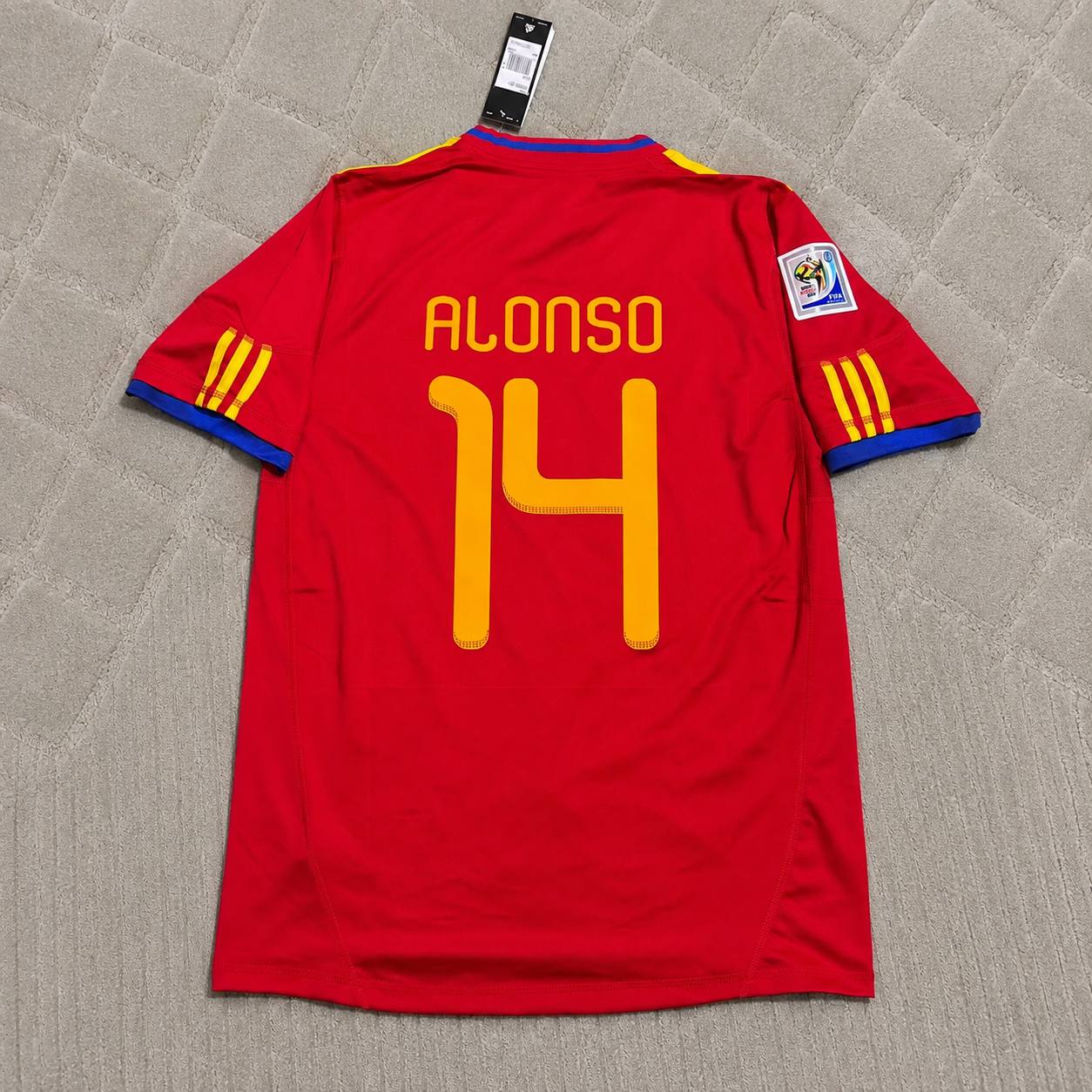 Xabi Alonso 14 – Spain 2010 World Cup Retro Kit Jersey – | Trikot | Maillot Soccer Shirt