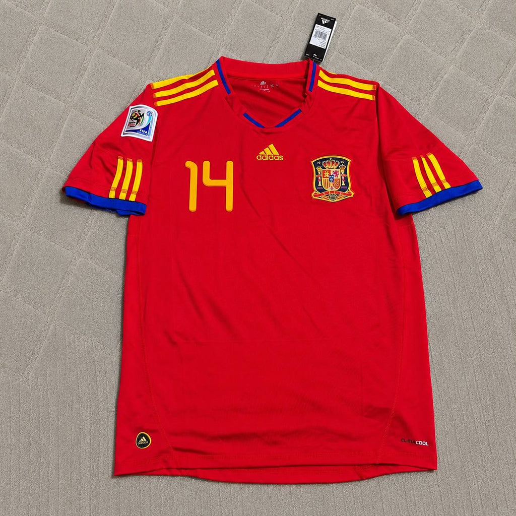 Xabi Alonso 14 – Spain 2010 World Cup Retro Kit Jersey – | Trikot | Maillot Soccer Shirt