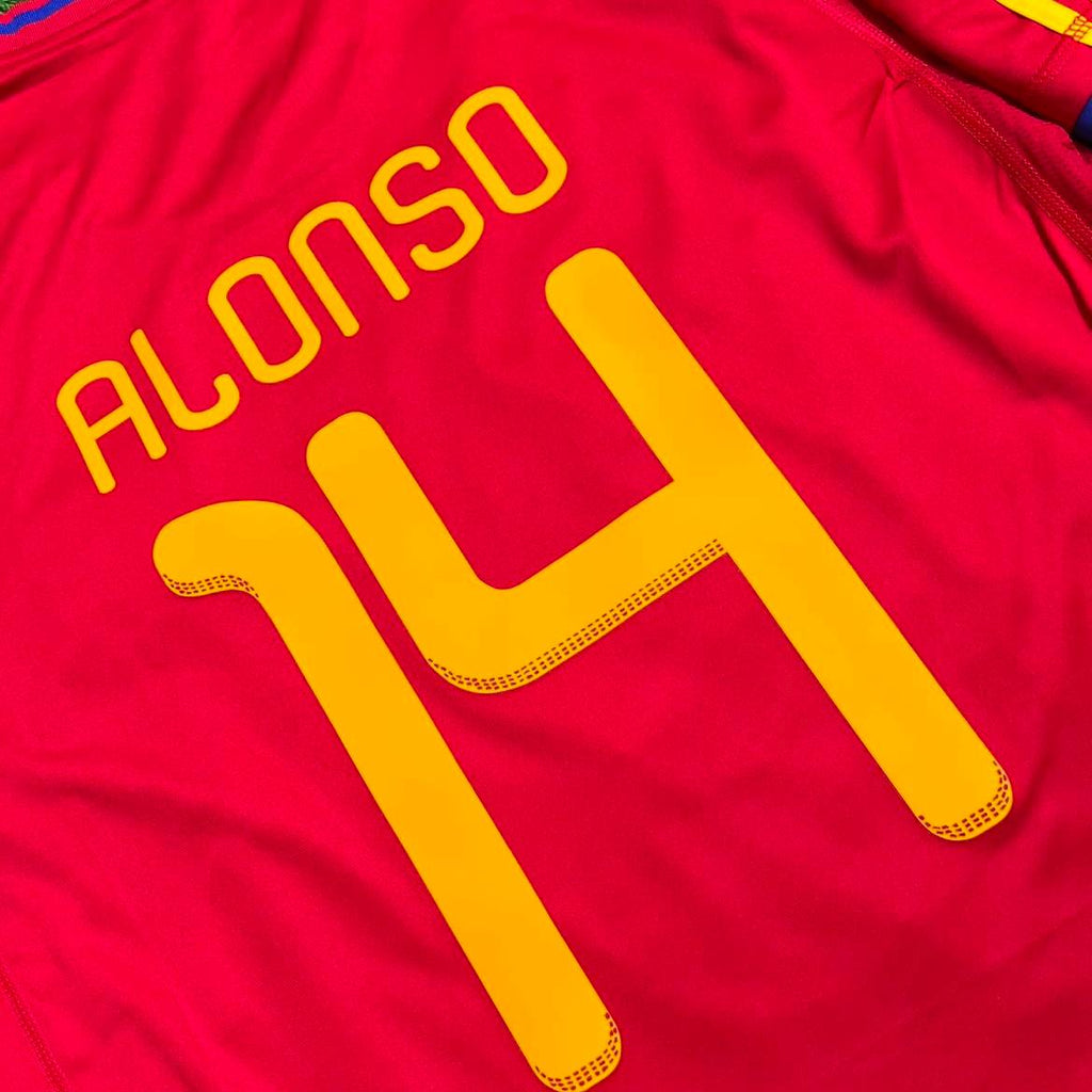 Xabi Alonso 14 – Spain 2010 World Cup Retro Kit Jersey – | Trikot | Maillot Soccer Shirt
