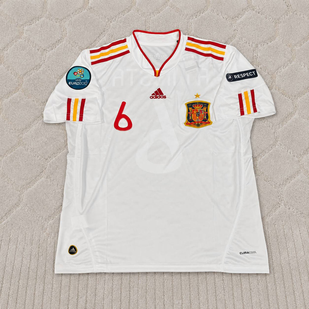 Andrés Iniesta Spain EURO 2012 Final Retro Football Jersey Kit