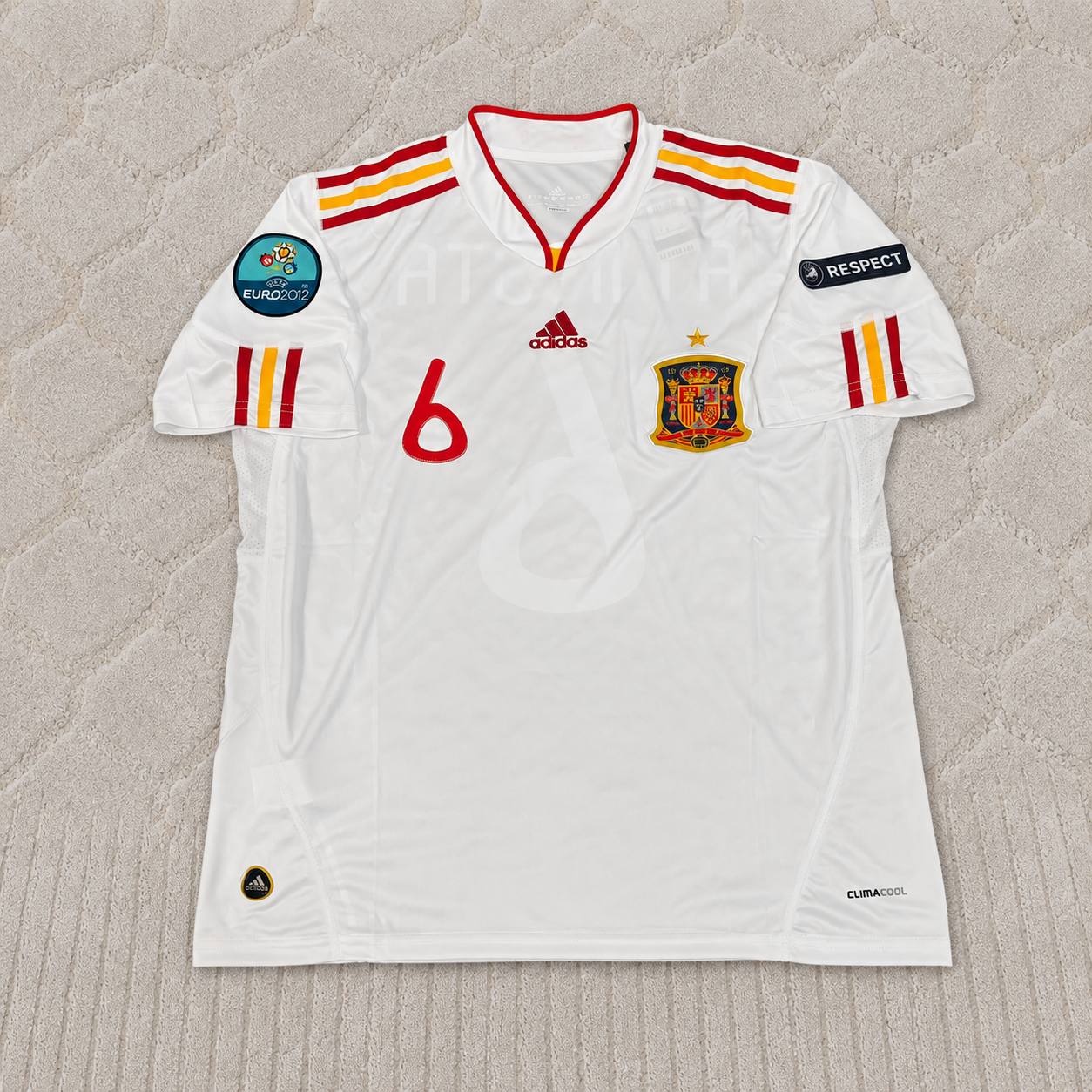 Andrés Iniesta Spain EURO 2012 Final Retro Football Jersey Kit