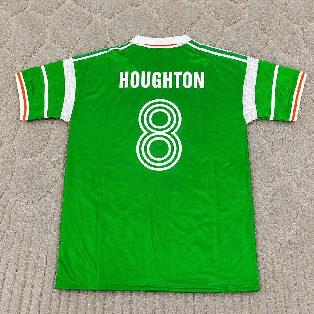 Ray Houghton Ireland 1988/1990 Retro Green Football Jersey