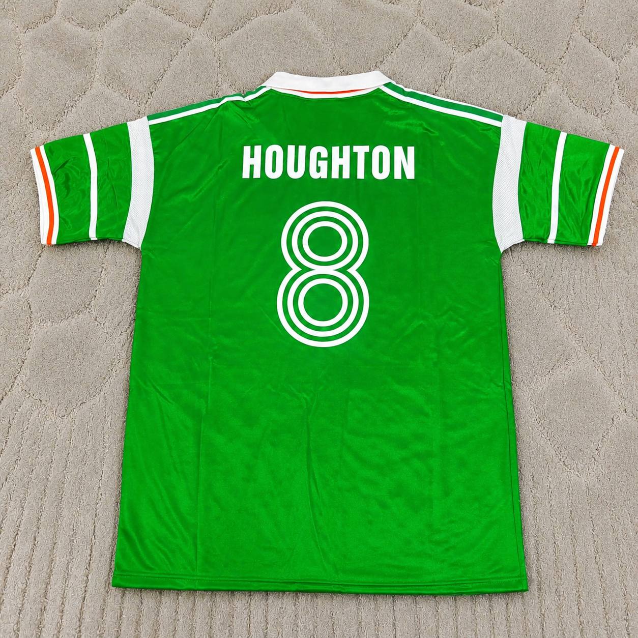 Ray Houghton Ireland 1988/1990 Retro Green Football Jersey