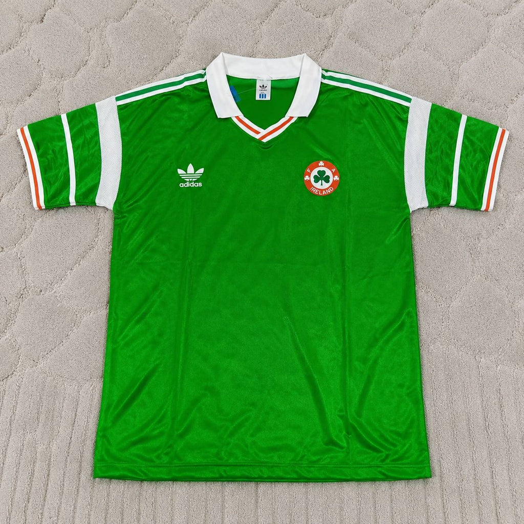 Ray Houghton Ireland 1988/1990 Retro Green Football Jersey