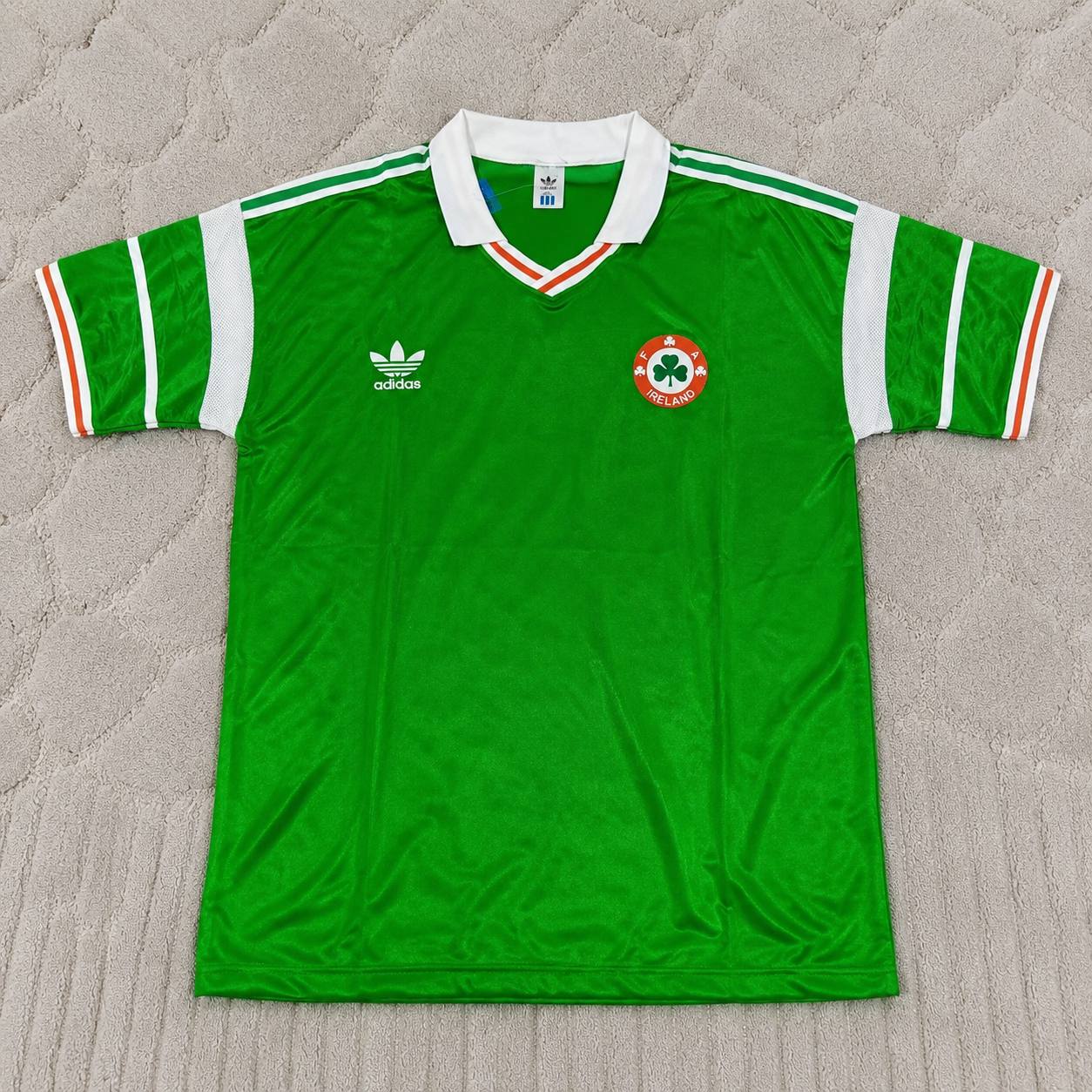 Ray Houghton Ireland 1988/1990 Retro Green Football Jersey