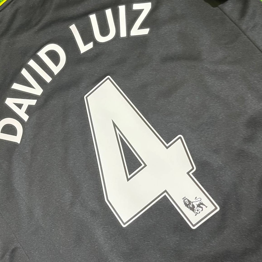 David Luiz Chelsea 2012 2013 Black Blue Retro Kit Jersey Trikot Maglia Maillot Soccer Shirt