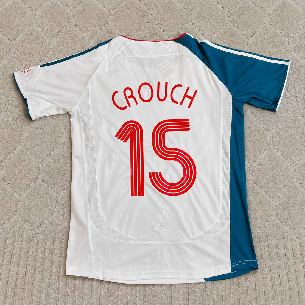 Peter Crouch Liverpool 2006 2007 White Retro Jersey