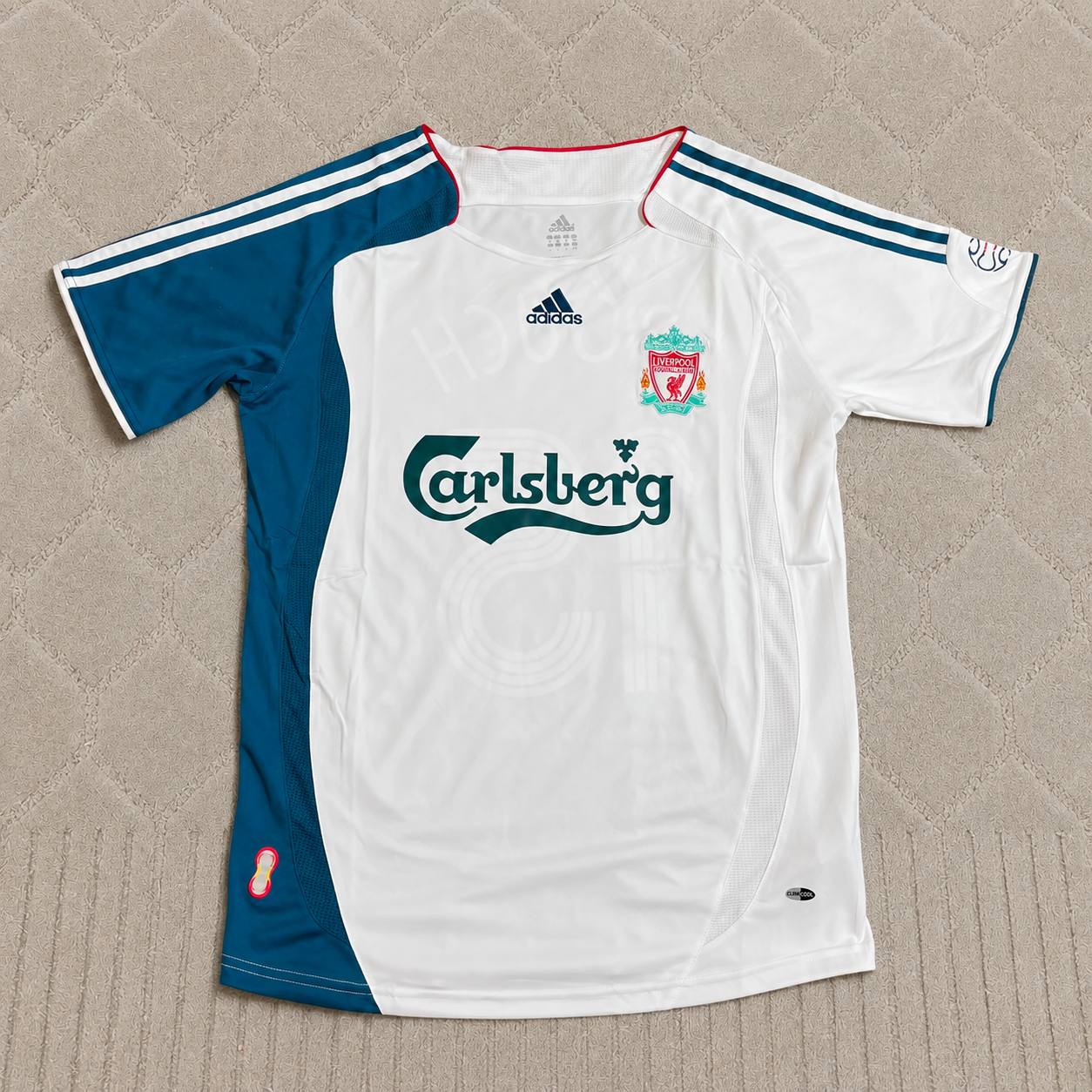 Peter Crouch Liverpool 2006 2007 White Retro Jersey