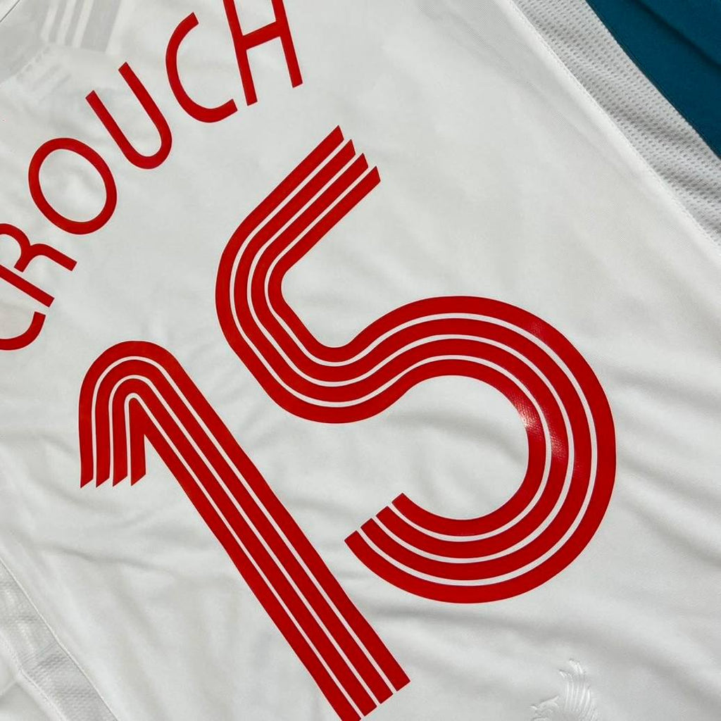 Peter Crouch Liverpool 2006 2007 White Retro Jersey