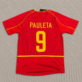 Pauleta #9 Portugal 2002 Retro Home Red Football Jersey