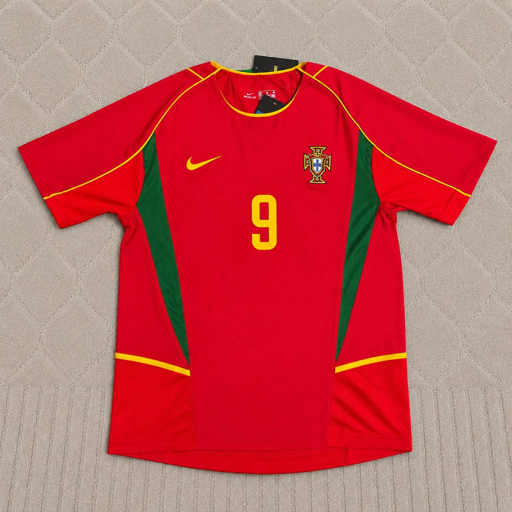 Pauleta #9 Portugal 2002 Retro Home Red Football Jersey
