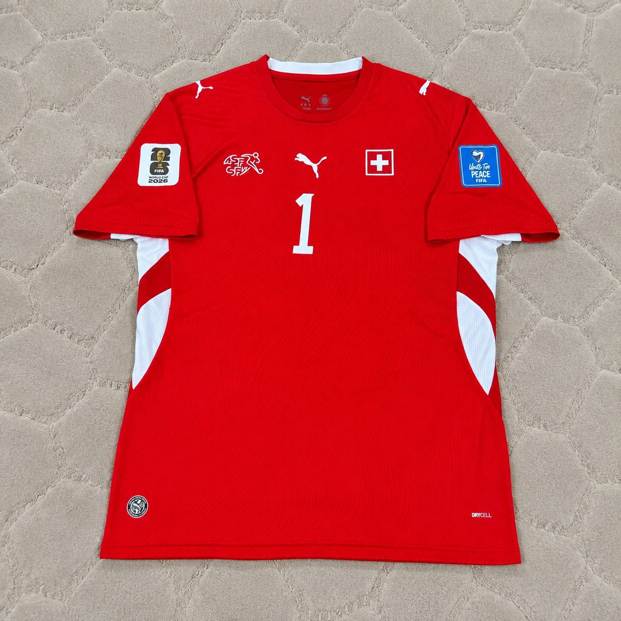 Gregor Kobel 1- Switzerland 2026 World Cup Kit Jersey Trikot Maillot