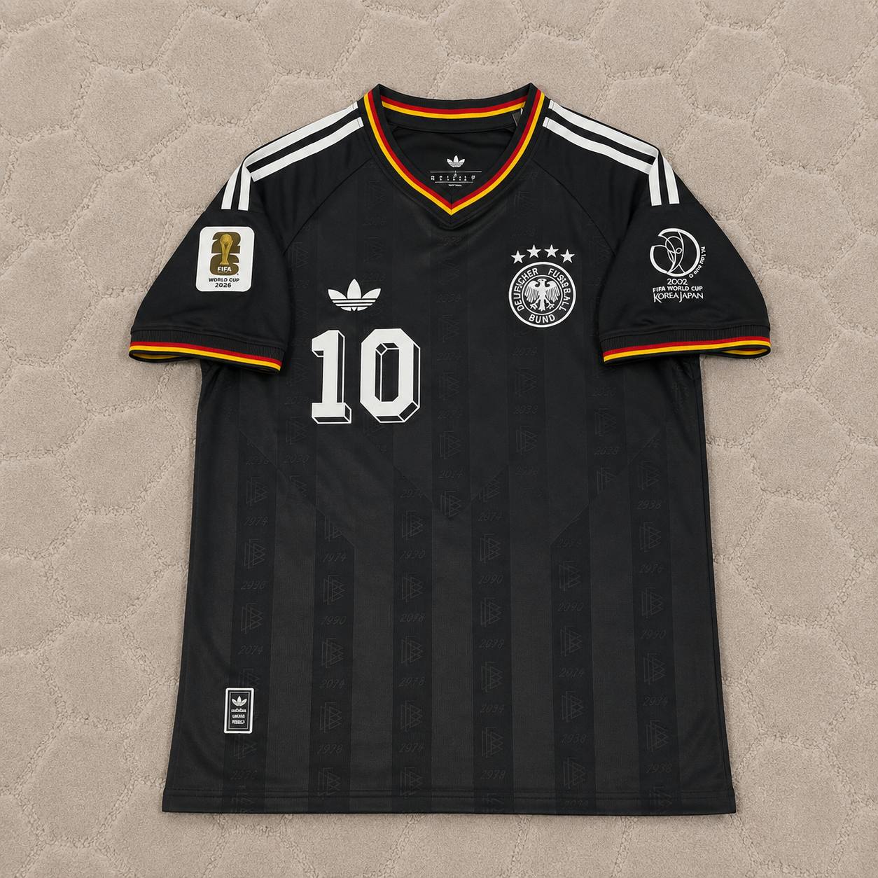 Kevin Kuranyi Germany 2002 World Cup Black Special Retro Football Jersey
