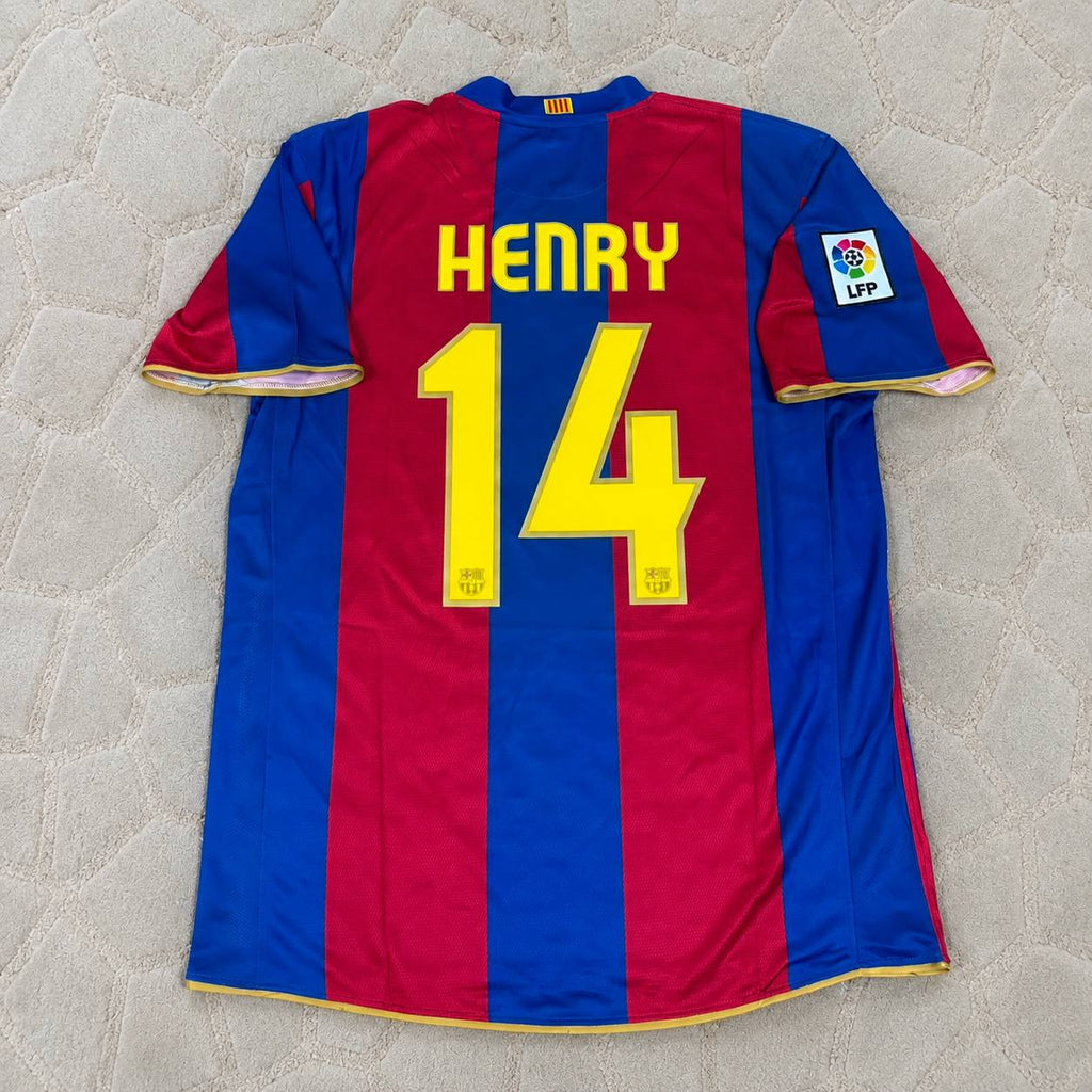 Thierry Henry Barcelona 2007 2008 Retro Jersey Maillot Trikot Maglia