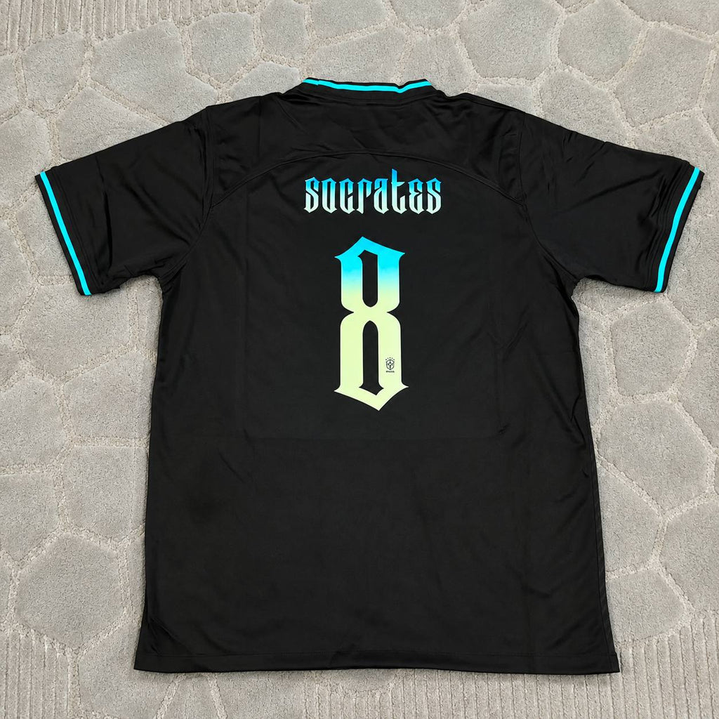 Socrates Brazil Retro Football Jersey Trikot Maglia Soccer Shirt