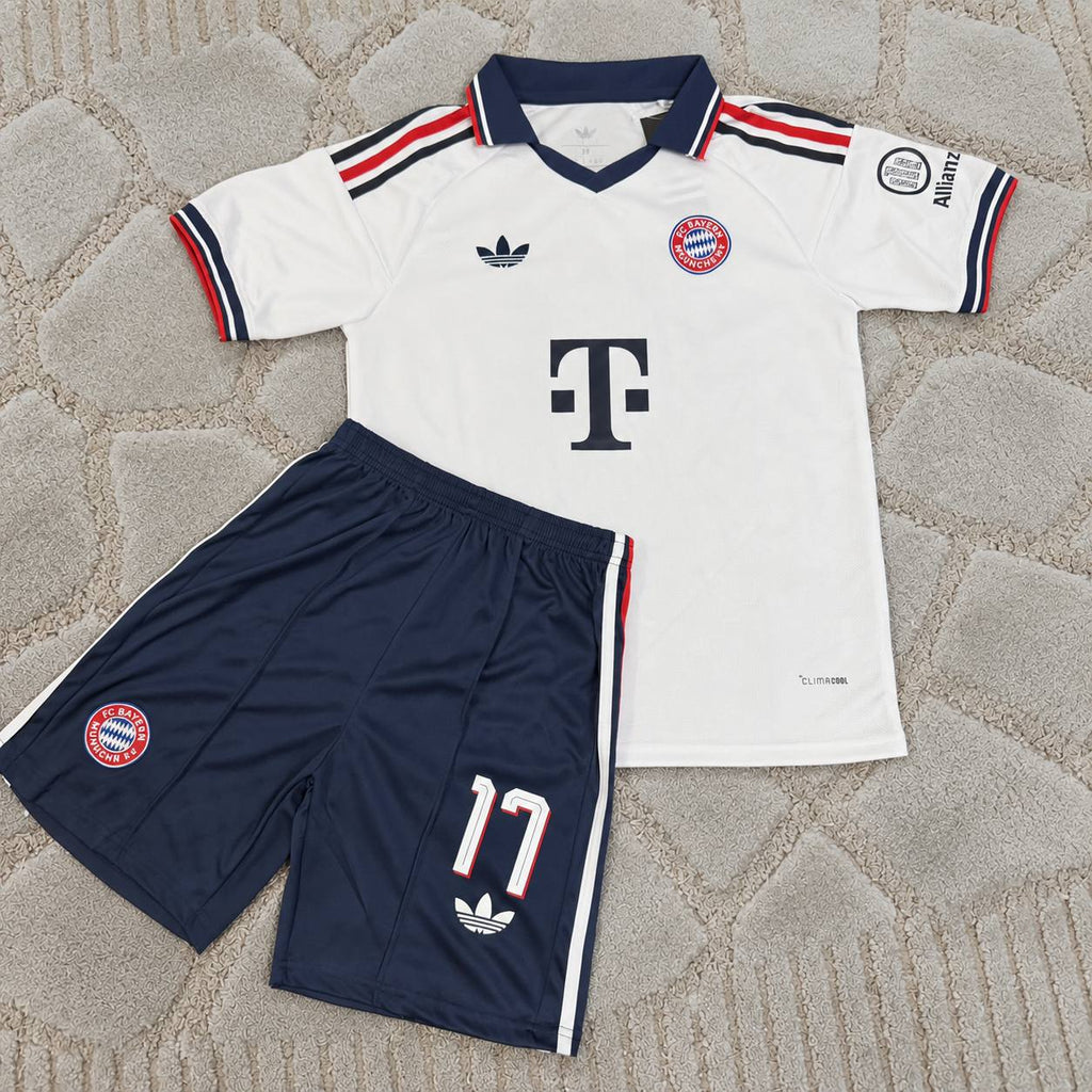 michael Olise bayern munchen new season 2027 away Kids Football Shirt - Jersey Kit Trikot Maillot