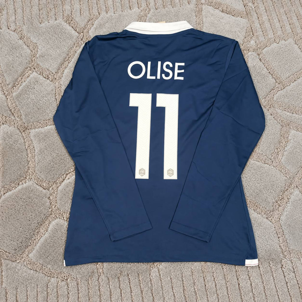 Michael Olise #11 France Long Sleeve Football Shirt - Jersey Kit - Trikot Maillot