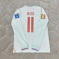 Michael Olise France New Season 2026 World Cup Away Long Sleeve Football Shirt - Jersey Kit - Trikot Maillot