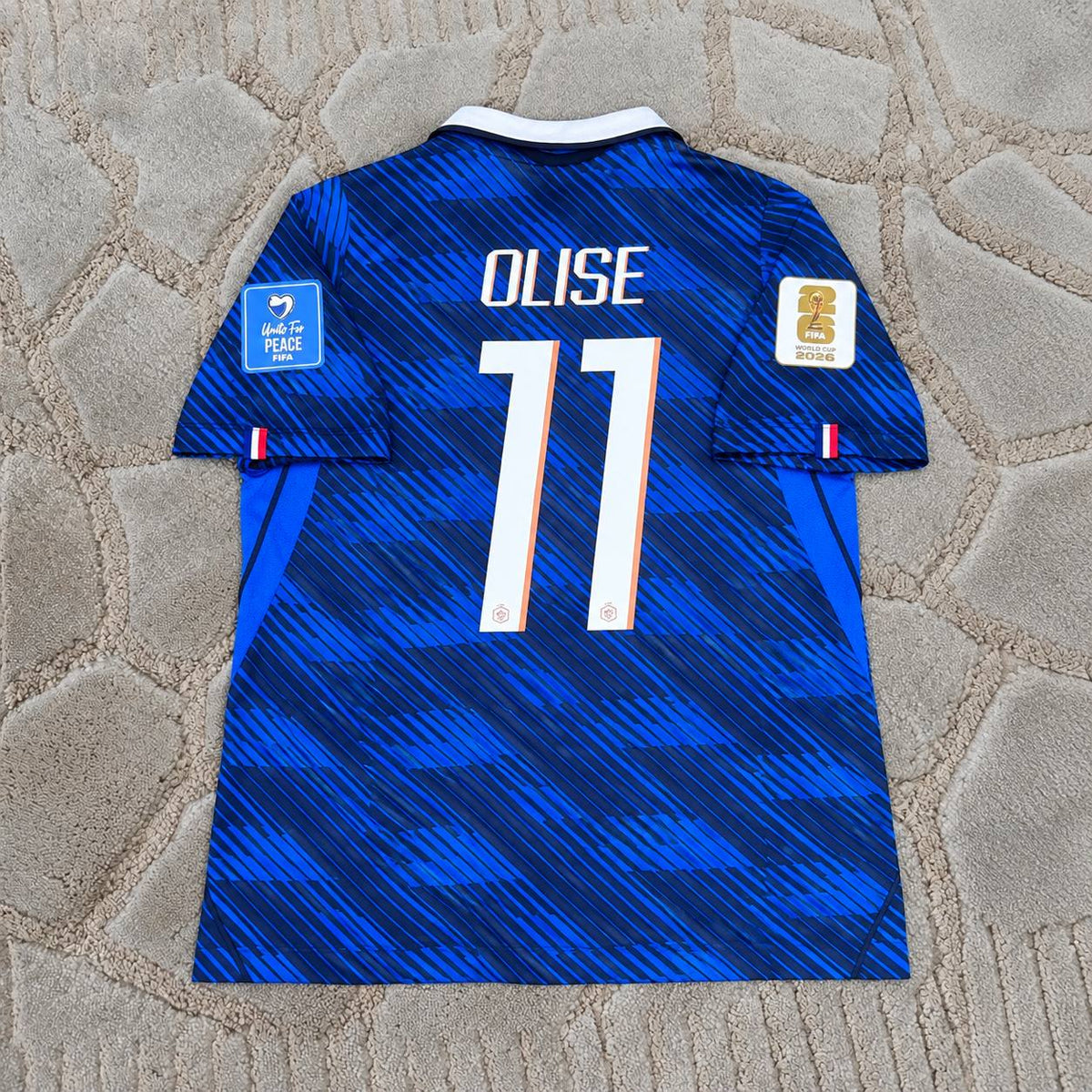 michael olise new season france world cup home blue jersey kit