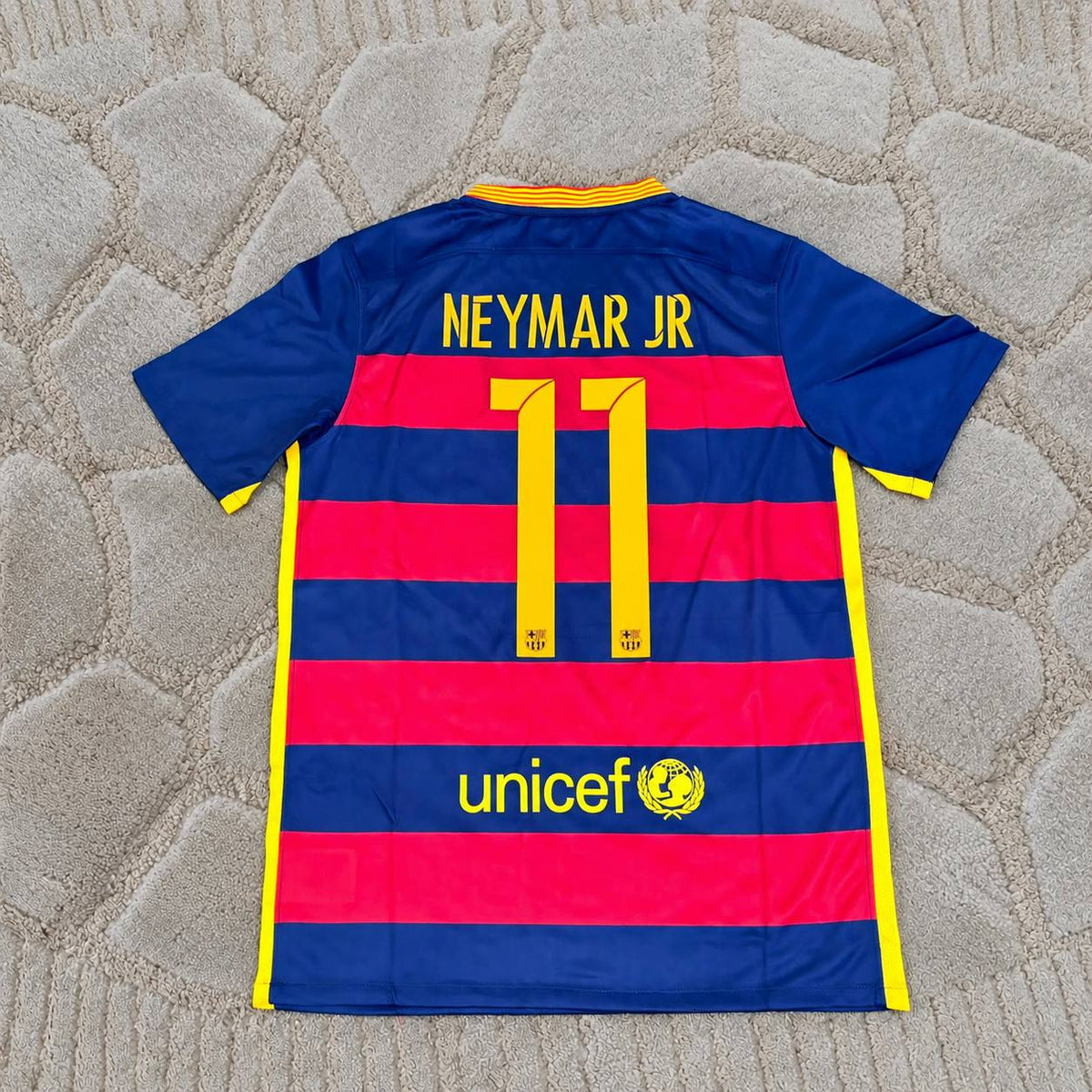 Neymar Jr #11 Barcelona 2015/16 Retro Jersey Kit - Soccer Shirt - Trikot Maillot Magliaa