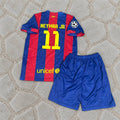 Neymar Jr. Barcelona 2015 Champions League Final Kids Home Retro Football Shirt - Jersey Kit - Trikot Maillot Magliaa