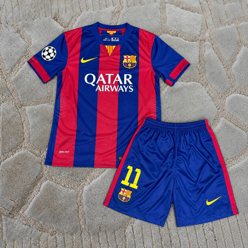 Neymar Jr. Barcelona 2015 Champions League Final Kids Home Retro Football Shirt - Jersey Kit - Trikot Maillot Magliaa