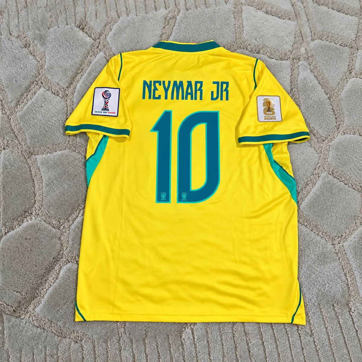Neymar Jr. #10 Brazil  New Season 2026 World Cup Yellow Home Football Shirt - Jersey Kit