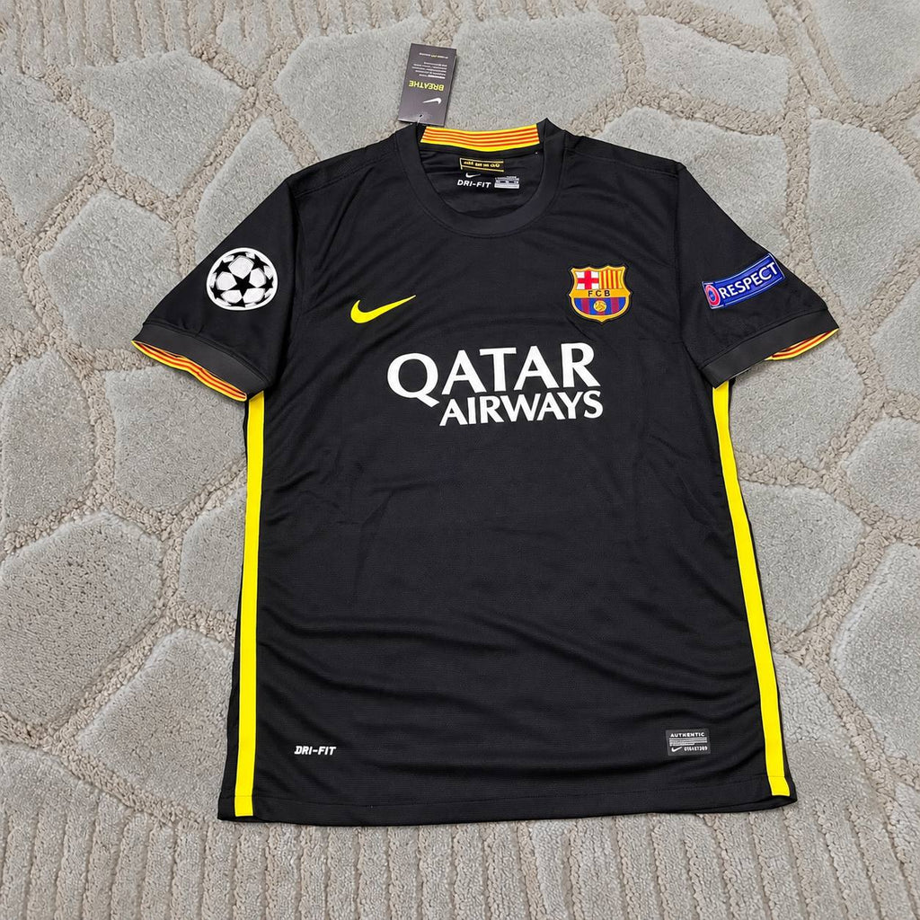 Neymar Jr. #11 Barcelona 2013-2014 Black Retro Football Shirt - Jersey Kit - Trikot Maillot Magliaa